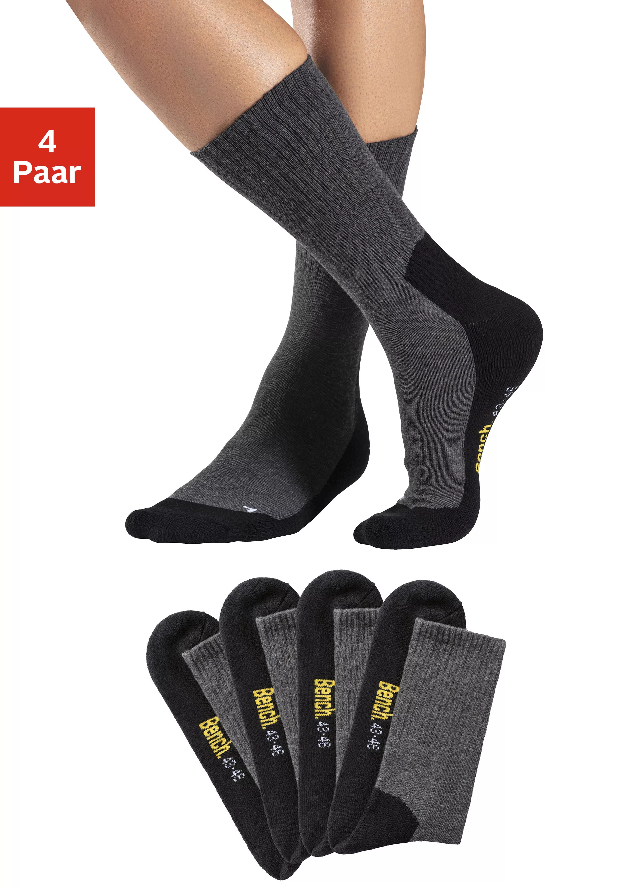 Bench. Tennissocken, (Packung, 4 Paar), mit Fußfrottee günstig online kaufen