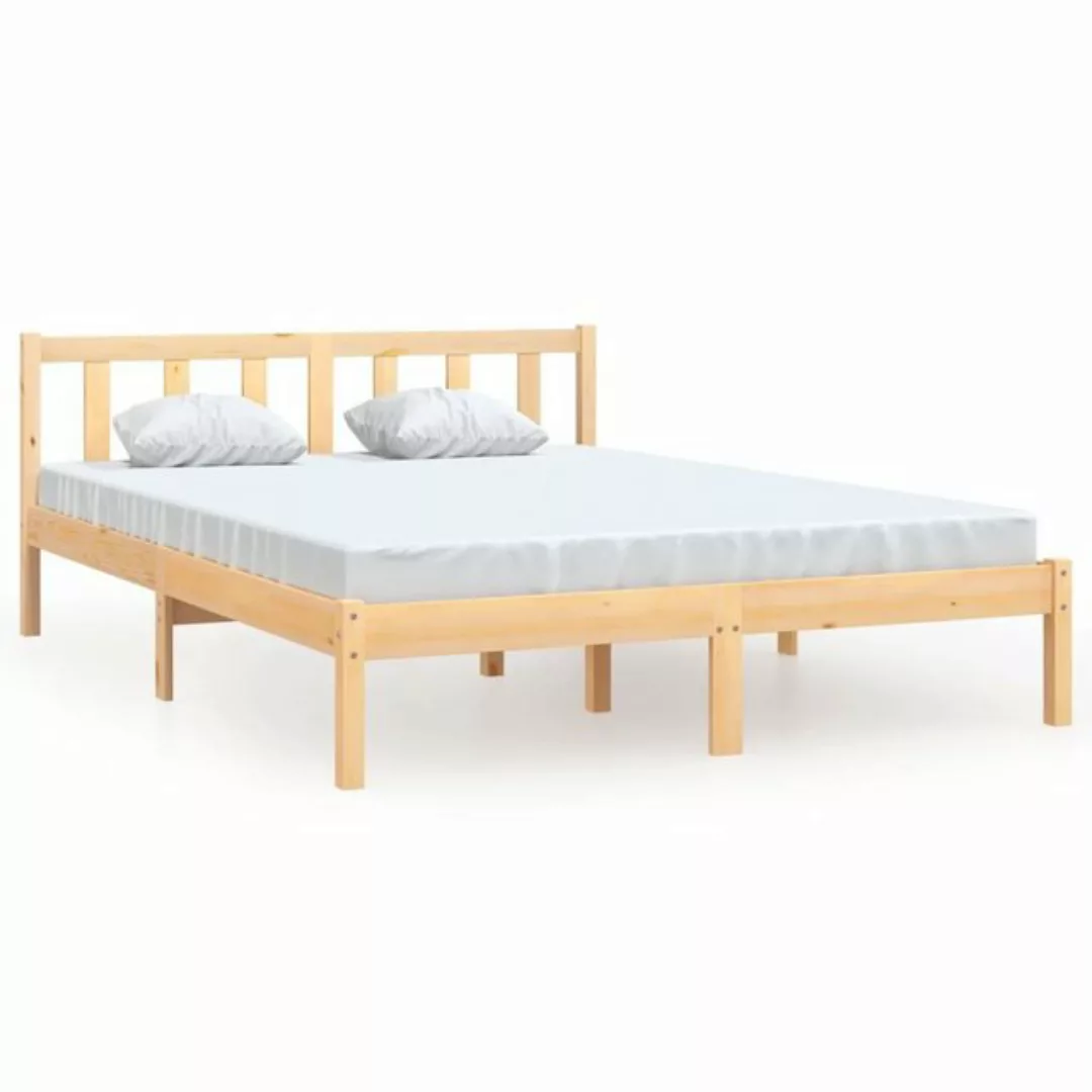 furnicato Bett Massivholzbett Kiefer 135x190 cm günstig online kaufen