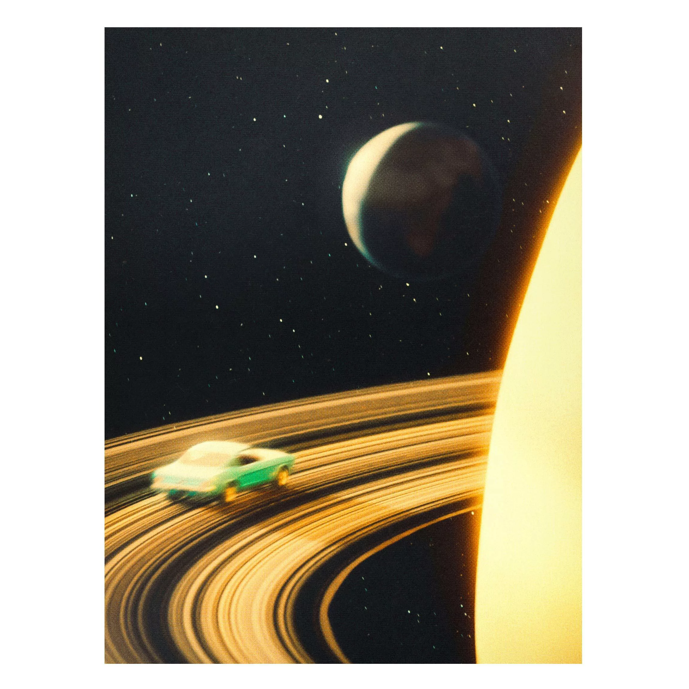 Magnettafel Retro Collage - Saturn Highway günstig online kaufen