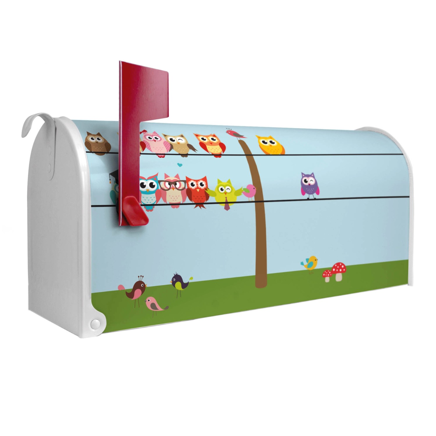 Banjado Amerikanischer Briefkasten Weiß 48x22x16cm US Mailbox Letterbox Pos günstig online kaufen