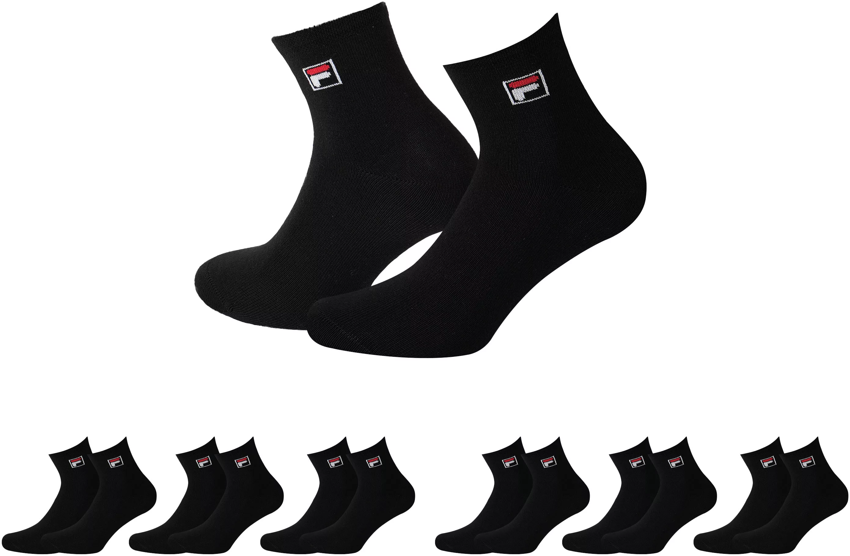 Fila Kurzsocken, (6er Pack), Sneakersocken mit Logo-Stickerei günstig online kaufen