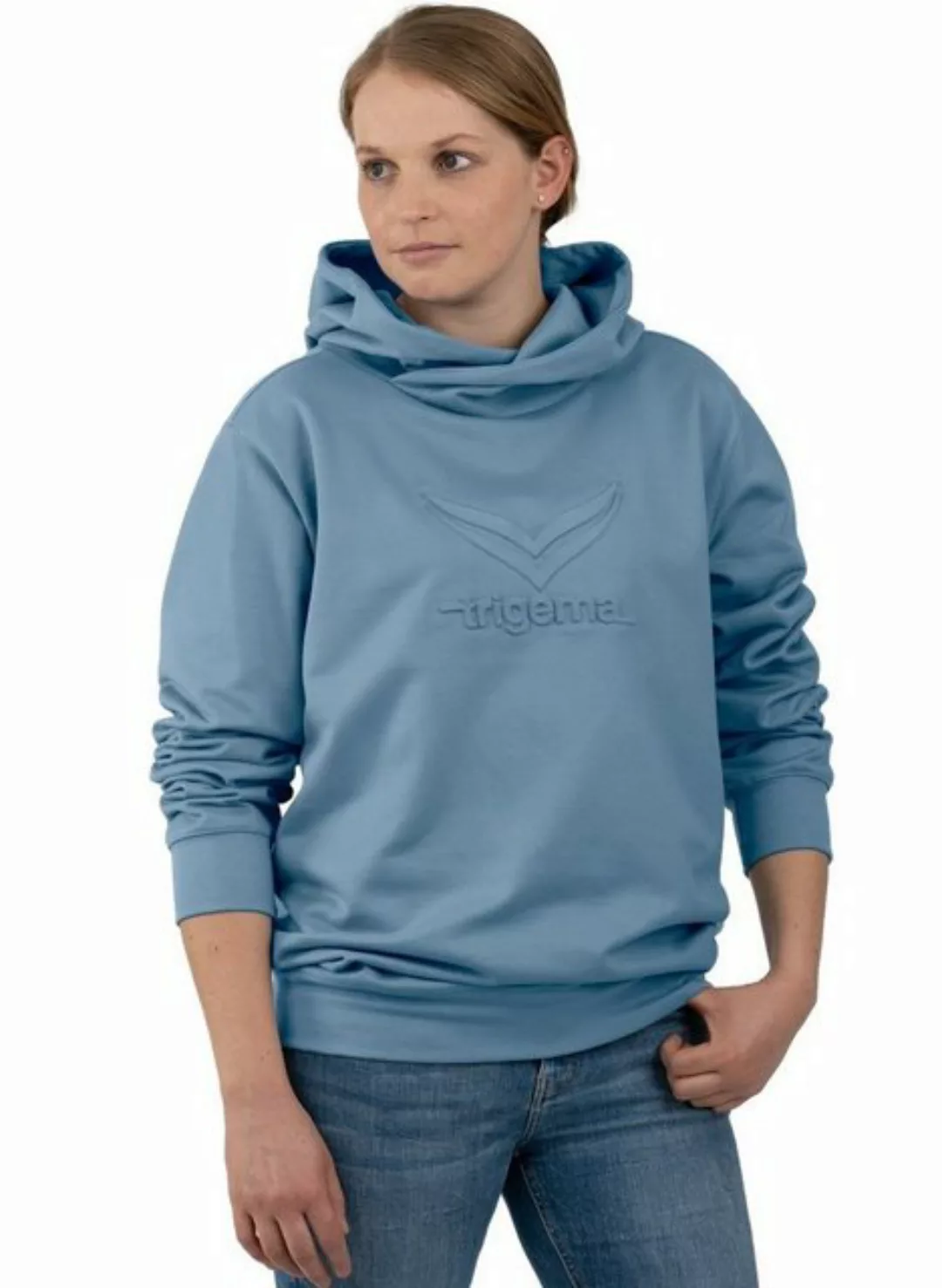 Trigema Kapuzensweatshirt TRIGEMA Kapuzenpullover mit großem 3D-Motiv günstig online kaufen