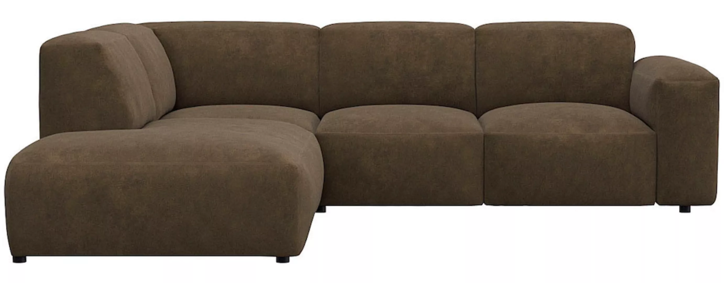 FLEXLUX Ecksofa "Lucera", modern & anschmiegsam, Kaltschaum, Stahl-Wellenun günstig online kaufen