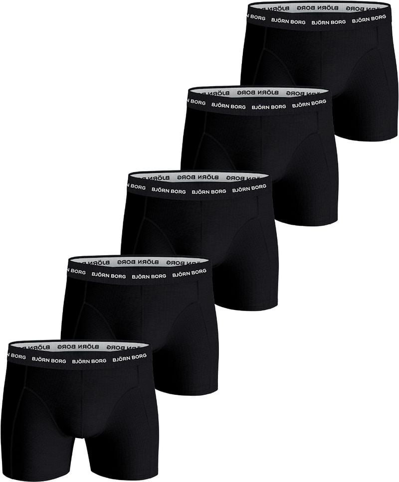 Bjorn Borg Boxers Cotton Stretch 5-Pack Schwarz  - Größe S günstig online kaufen