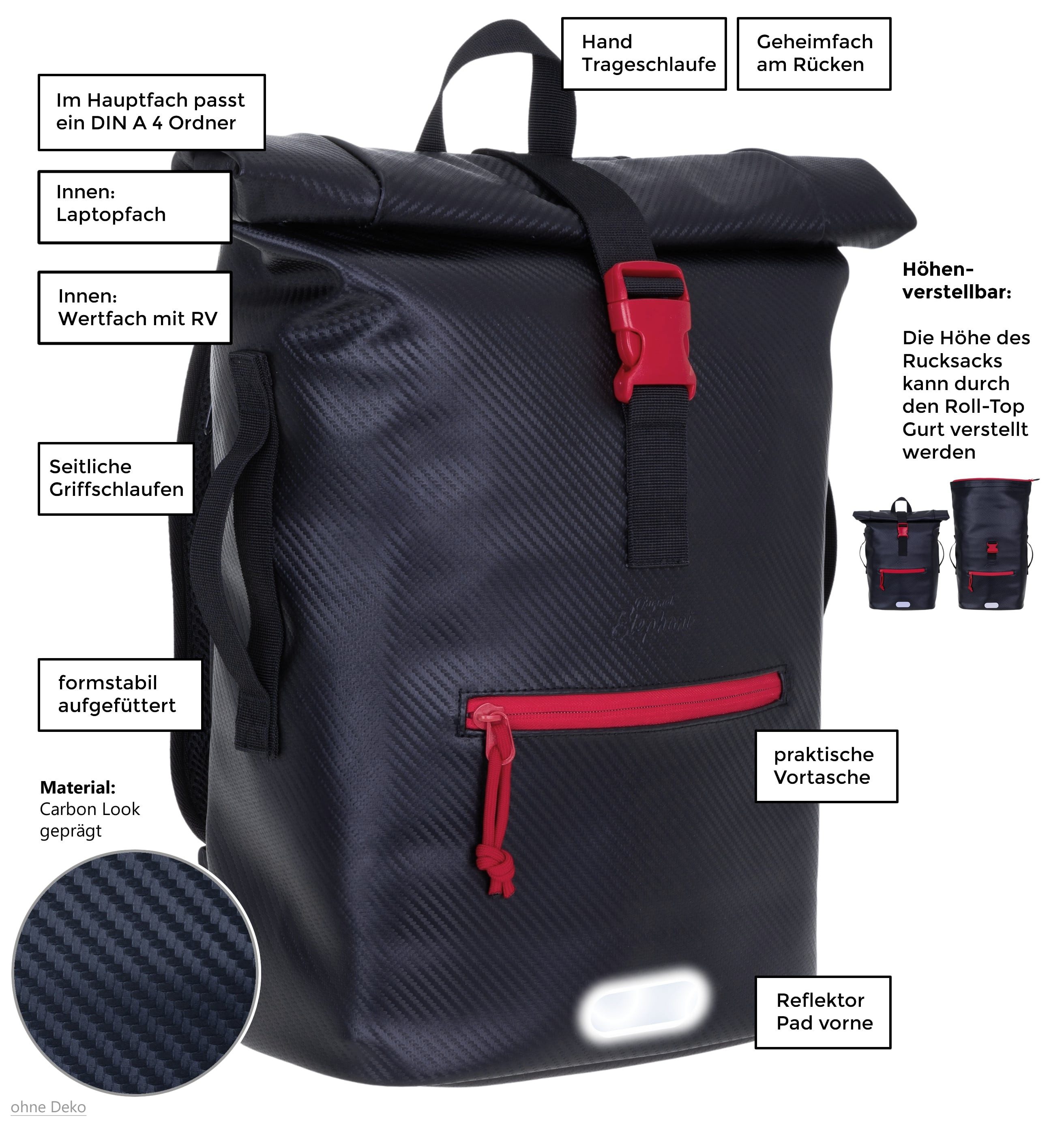 ELEPHANT Freizeitrucksack Time Bag aus Plane, günstig online kaufen