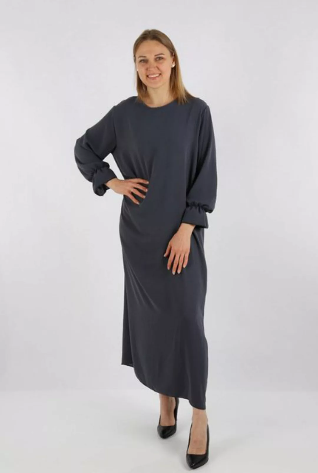 HELLO MISS Sommerkleid Elegantes Langarm Abaya Kleid aus Jazz Stoff Sommerk günstig online kaufen