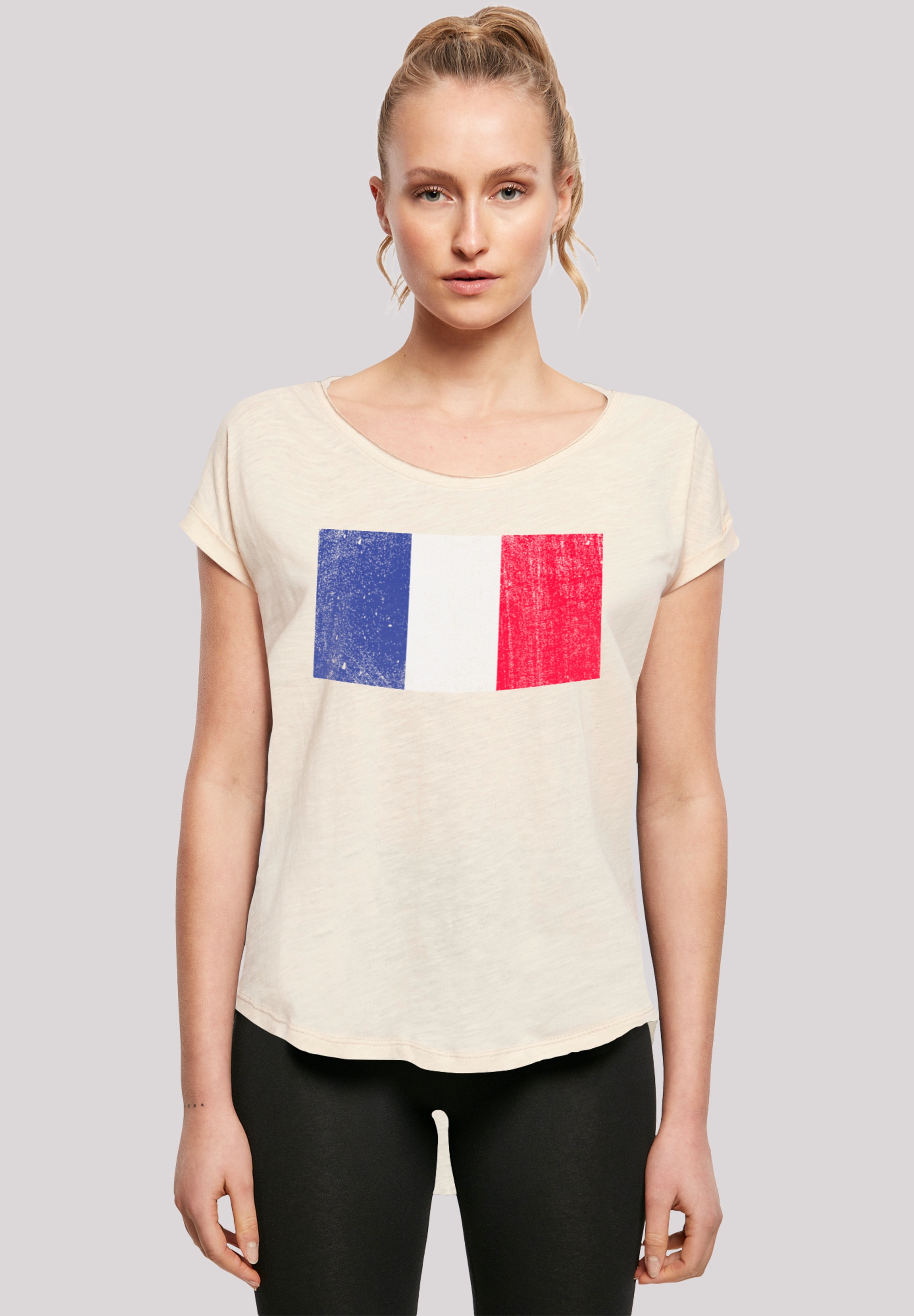 F4NT4STIC T-Shirt "France Frankreich Flagge distressed", Print günstig online kaufen