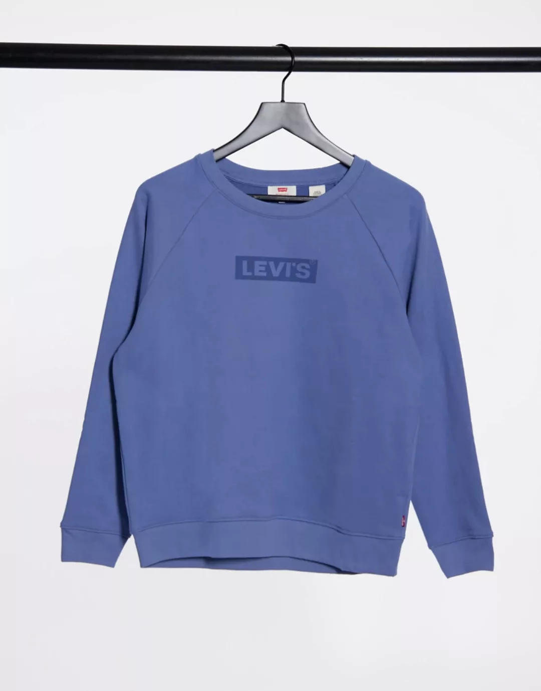 Levi's – Sweatshirt mit Grafik und Rundhalsausschnitt in Blau günstig online kaufen