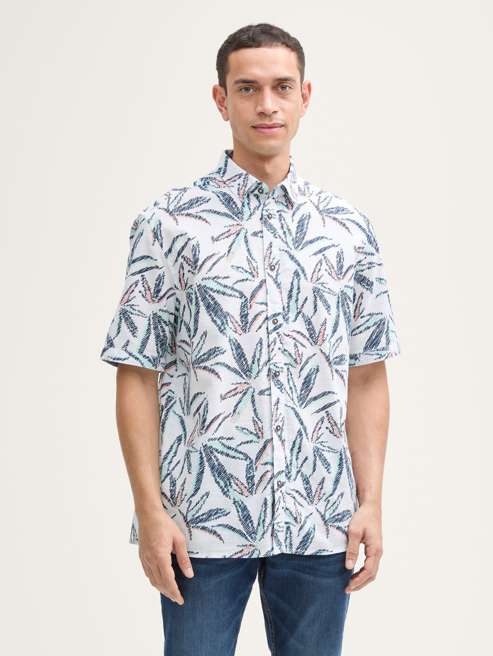 TOM TAILOR Kurzarmhemd Comfort Fit Hemd günstig online kaufen