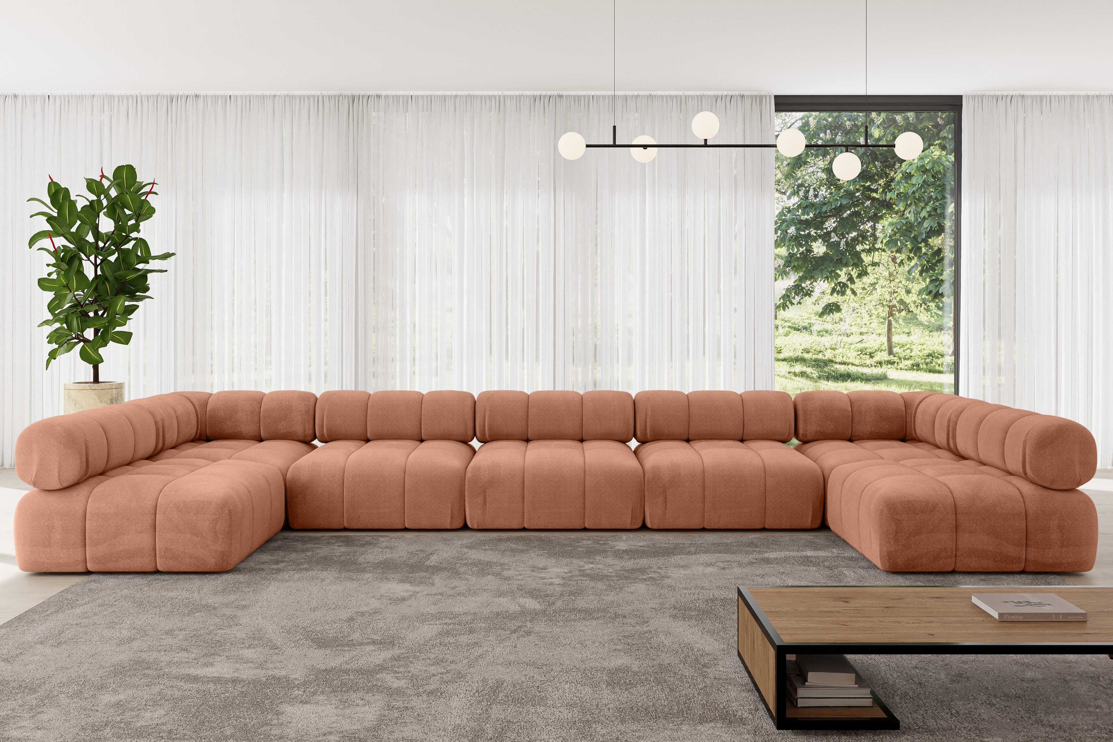 ALTDECOR Wohnlandschaft Garvo-U3, Corner Sofa U-Form günstig online kaufen