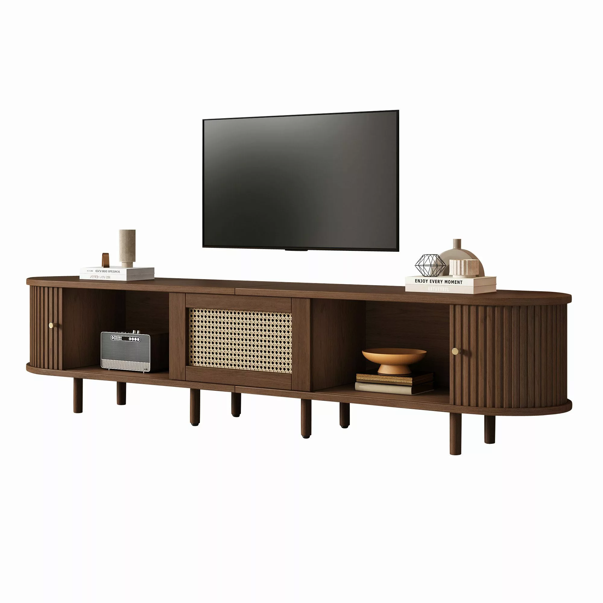 MODFU Lowboard Rattan-Elemente (Fernsehschrank, Fernsehtisch,TV-Board,TV-St günstig online kaufen