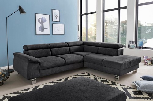 COTTA Polstergarnitur "Komaris L-Form", (Set), Set bestehend aus: Ecksofa m günstig online kaufen