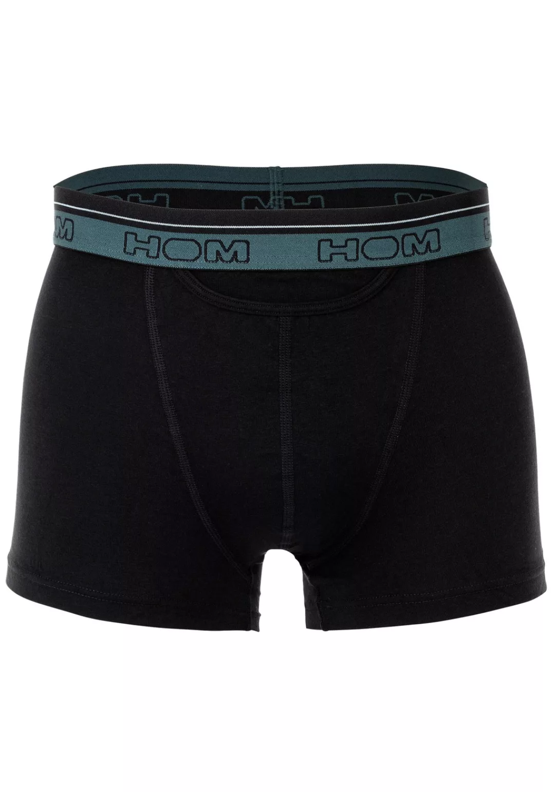 HOM 3-er Set Boxer Briefs Schwarz mit verschiedenfarbigem Webbund günstig online kaufen