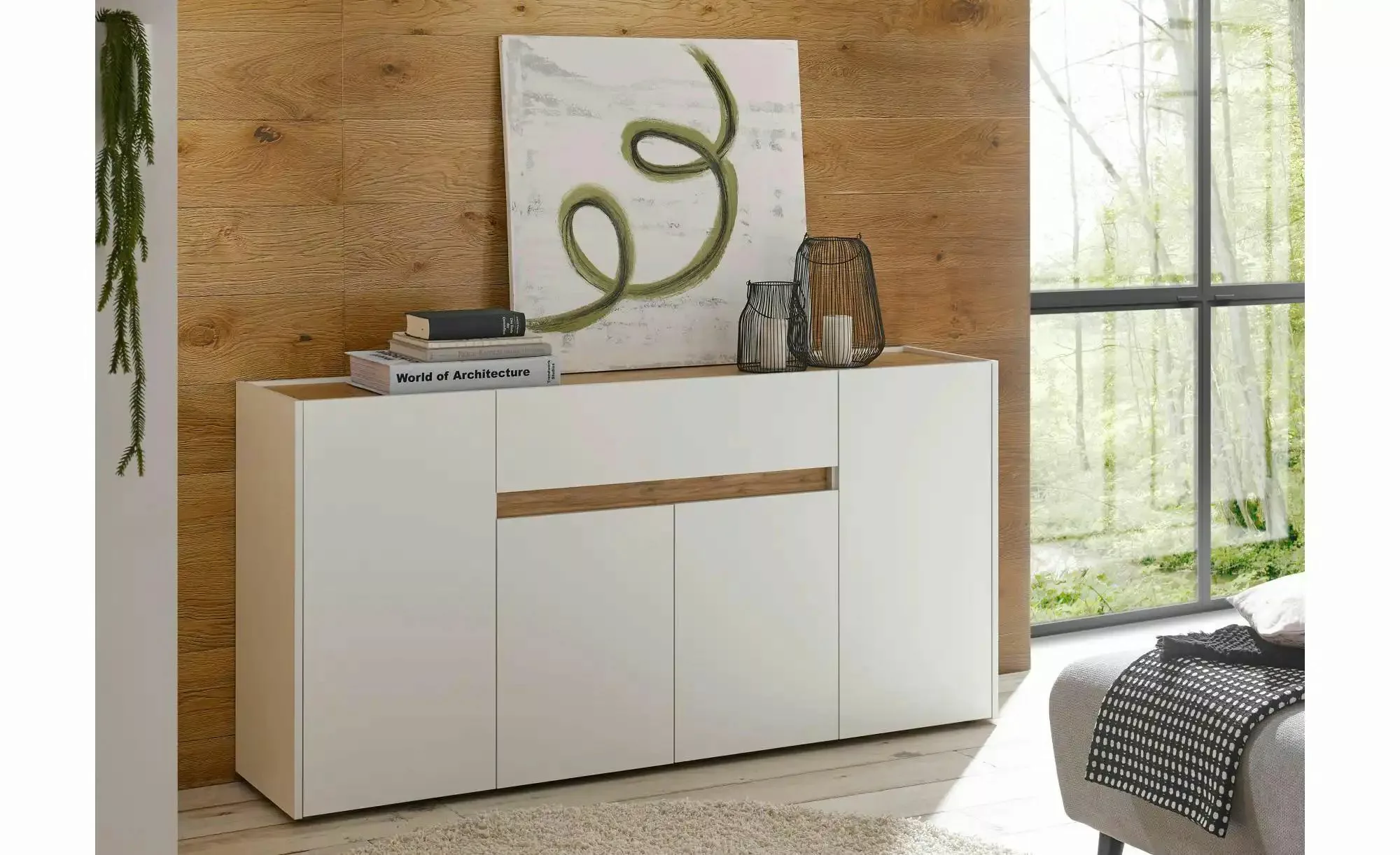 Sideboard   Cande ¦ weiß ¦ Maße (cm): B: 170 H: 40 Kommoden & Sideboards > günstig online kaufen