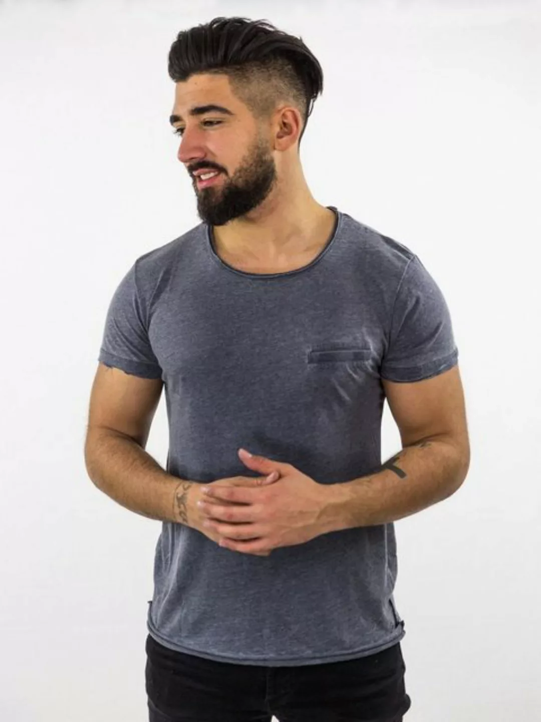 DAILY´S T-Shirt HARDY: Herren T-Shirt mit Rundhalsausschnitt günstig online kaufen