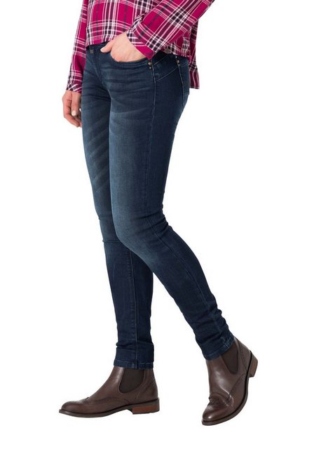 TIMEZONE Damen Jeans TIGHT SANYATZ - Tight Fit - Blau - Baritone Blue Wash günstig online kaufen