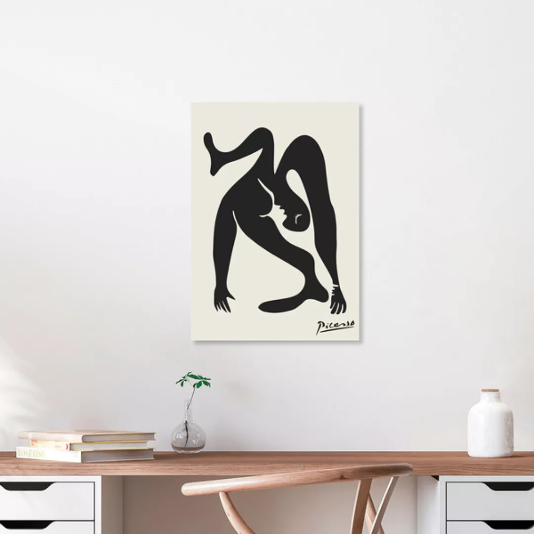 Poster / Leinwandbild - Picasso Print Schwarz-beige günstig online kaufen