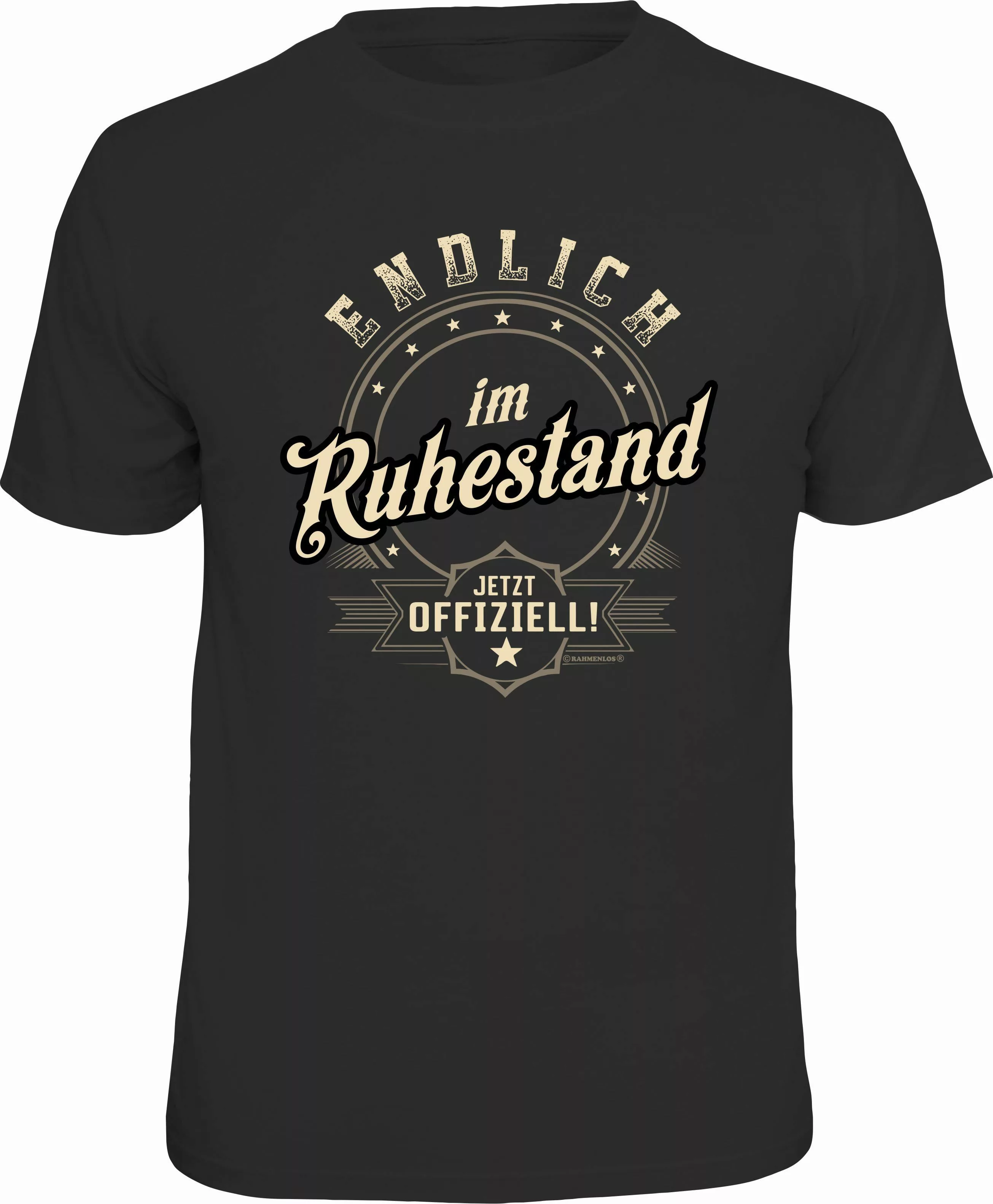 RAHMENLOS® T-Shirt Endlich im Ruhestand, jetzt günstig online kaufen