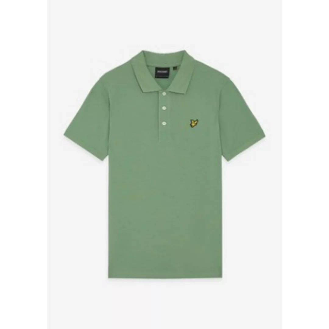 Lyle & Scott  T-Shirts & Poloshirts Plain polo - smoke green günstig online kaufen