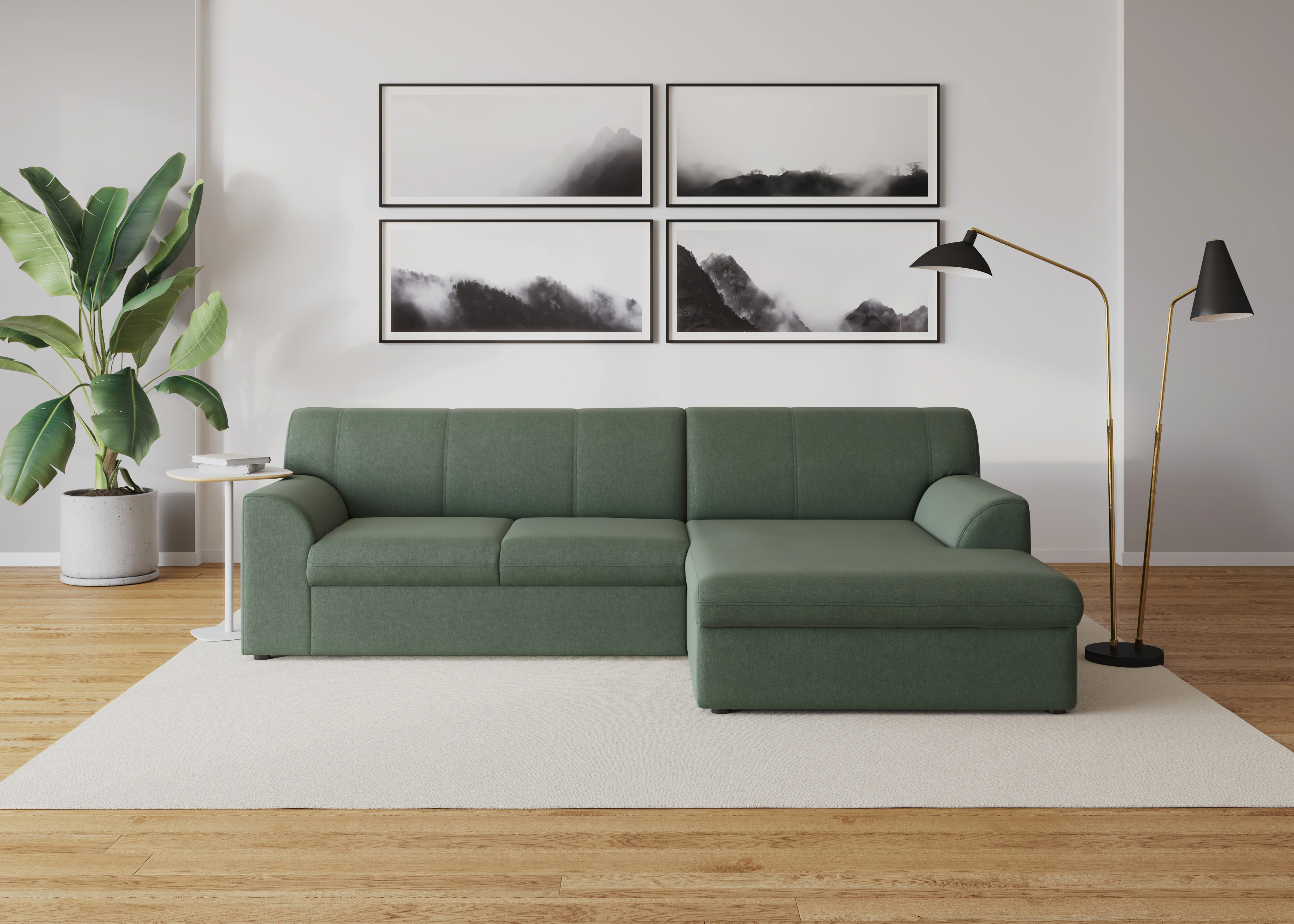 DOMO collection Ecksofa "Topper, elegant und zeitlos, kompaktes Stellmaß 24 günstig online kaufen