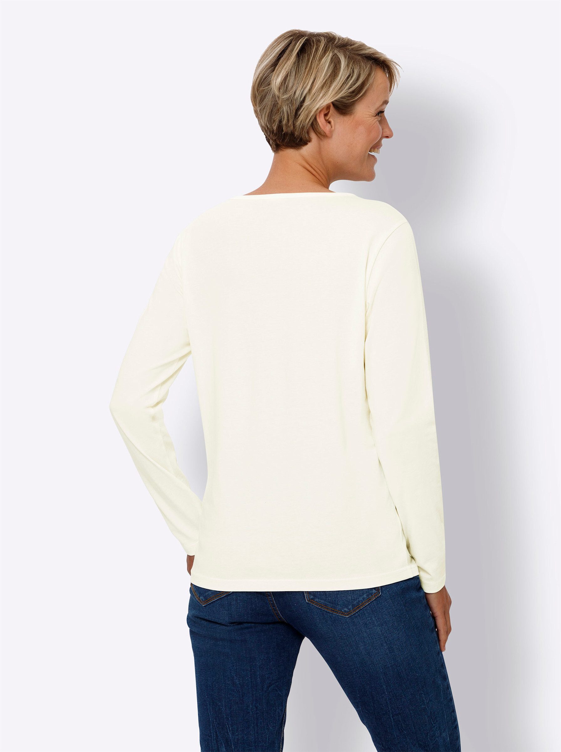 Classic Basics V-Shirt "Langarm-Shirt", (1 tlg.) günstig online kaufen