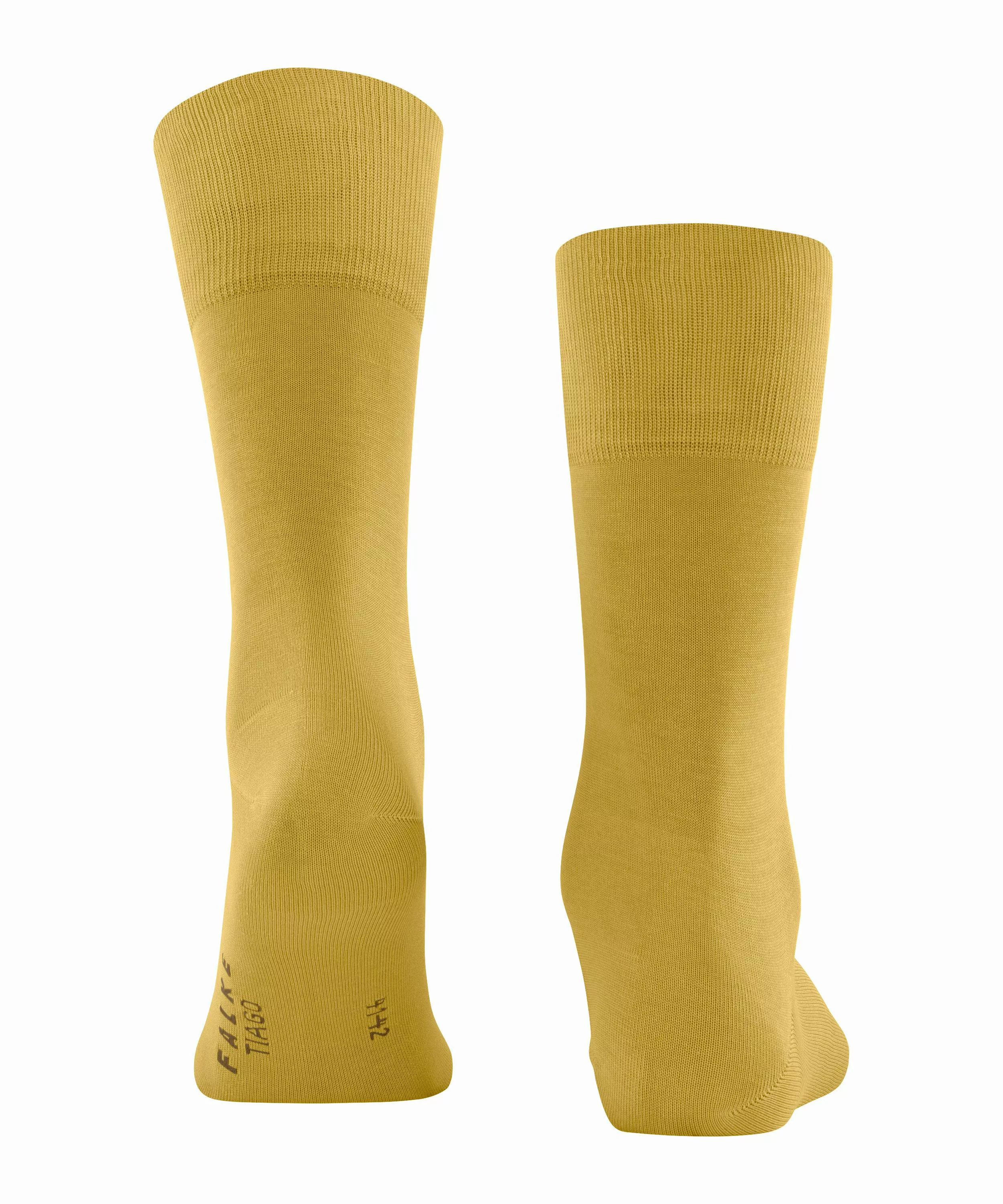 FALKE Tiago Herren Socken, 39-40, Gelb, Uni, Baumwolle, 14662-122203 günstig online kaufen