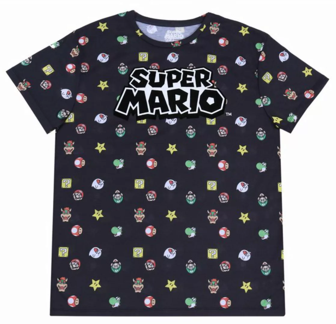 Sarcia.eu Kurzarmbluse Schwarzes T-Shirt SUPER MARIO L günstig online kaufen