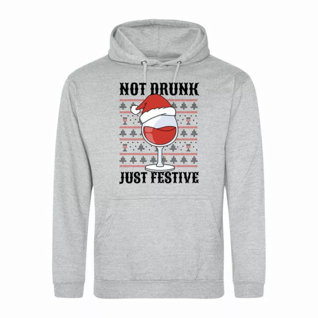 Youth Designz Kapuzenpullover Not Drunk Just Festive Herren Hoodie Pullover günstig online kaufen