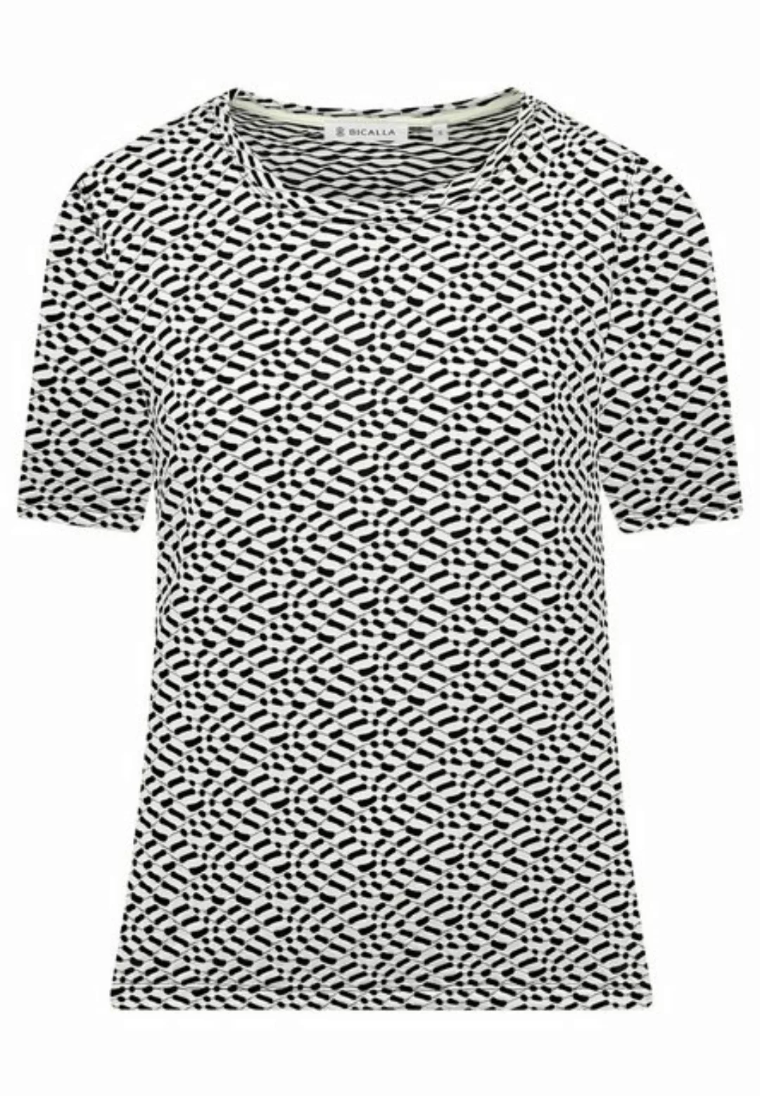 BICALLA T-Shirt Shirt Structure - 21/white-black (1-tlg) günstig online kaufen