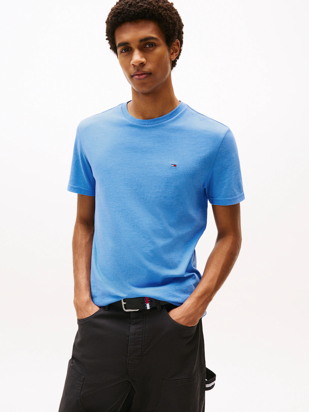Tommy Jeans T-Shirt "TJM XSLIM JASPE HTR TEE EXT", Mit Rundhalsausschnitt günstig online kaufen