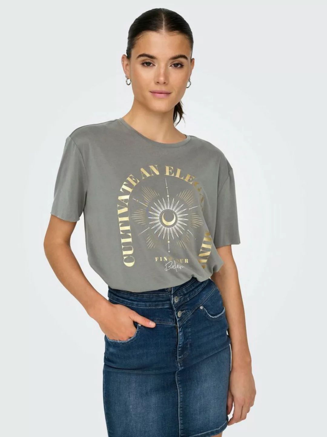 ONLY Kurzarmshirt ONLFREE LIFE S/S PRINT TOP BOX JRS günstig online kaufen