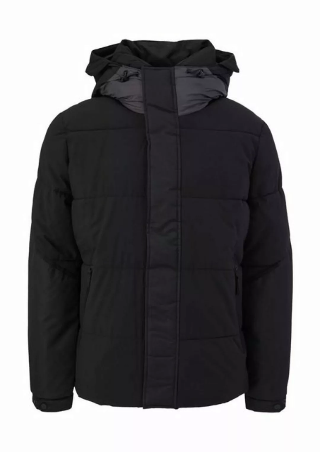 s.Oliver Steppjacke Baisc (1, 1-St) mit Kapuze, Farbakzente günstig online kaufen