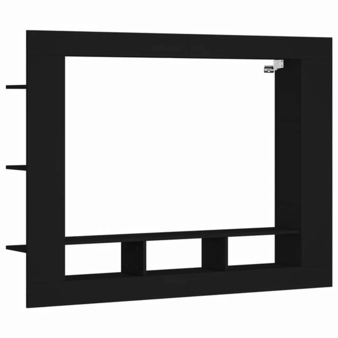 vidaXL TV-Schrank TV-Schrank Schwarz 152x22x113 cm Spanplatte günstig online kaufen