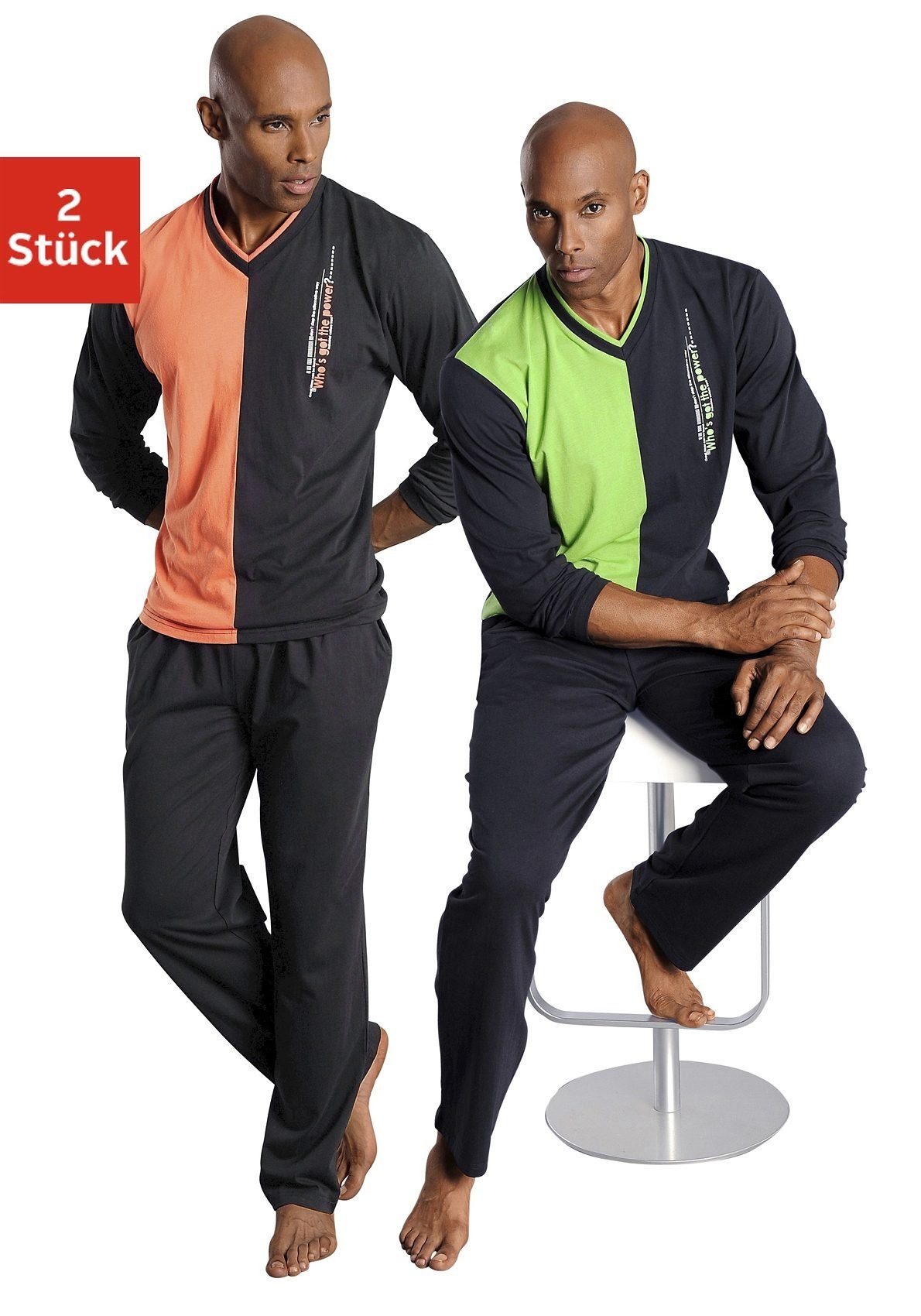 le jogger® Pyjama (Packung, 4 tlg., günstig online kaufen