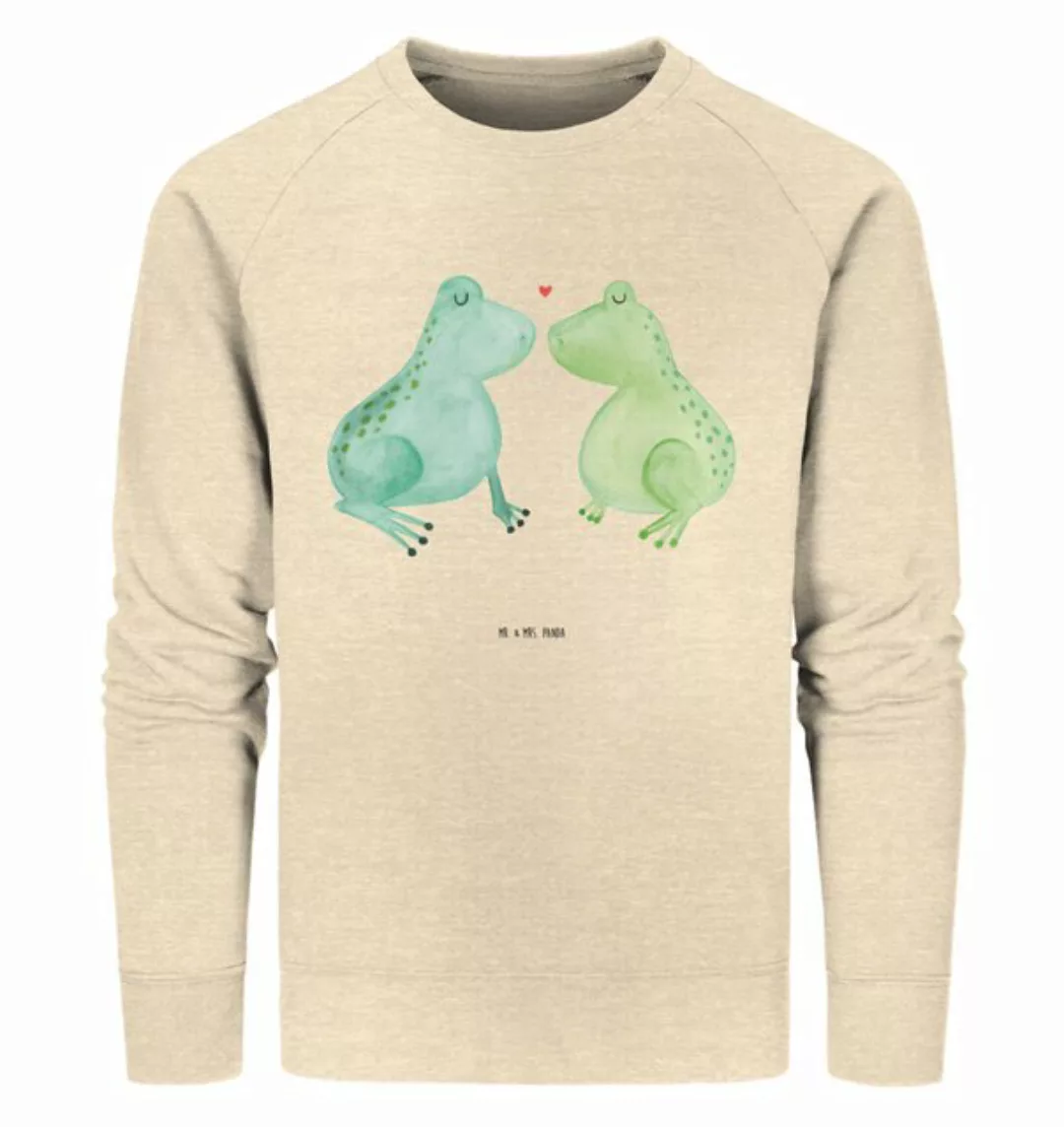 Mr. & Mrs. Panda Longpullover Größe M Frosch Liebe - Natural Raw - Geschenk günstig online kaufen