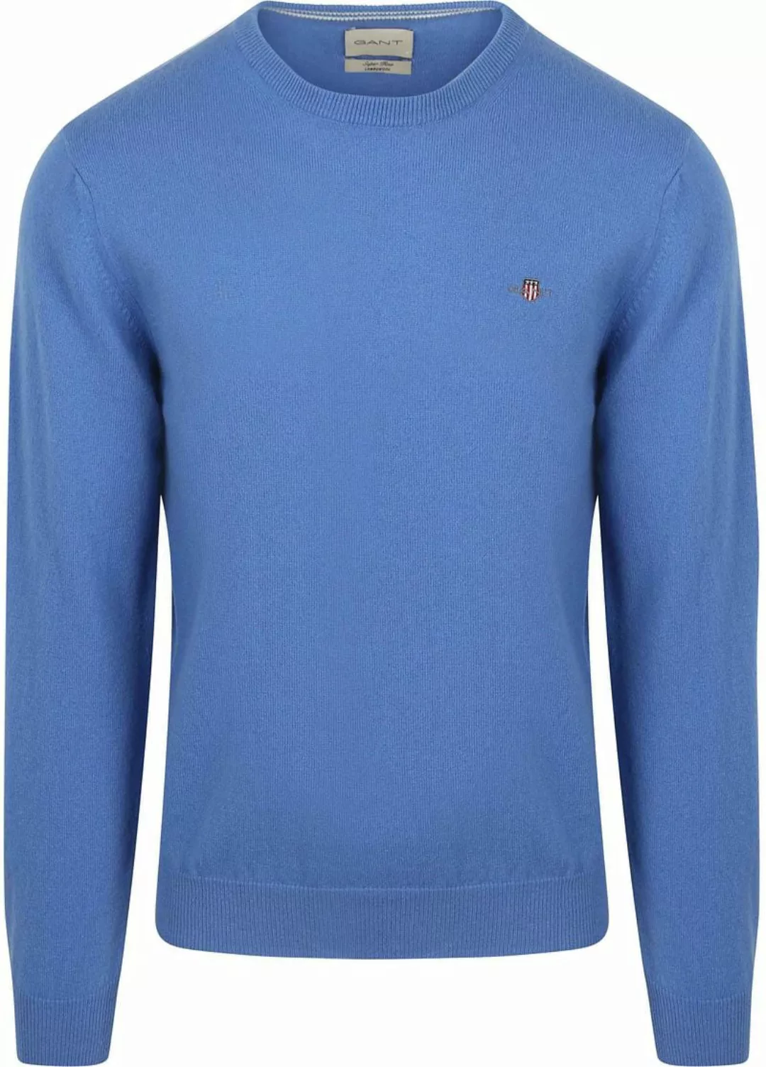 Gant Pullover Lammwolle Mid Blau - Größe XXL günstig online kaufen