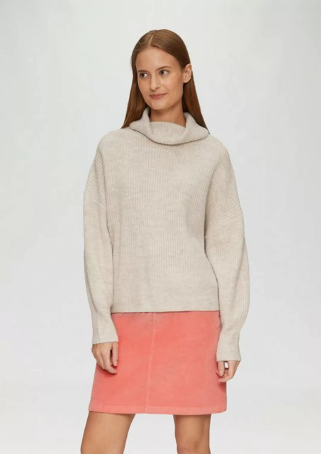 s.Oliver Strickpullover Oversized Pullover mit Rollkragen günstig online kaufen