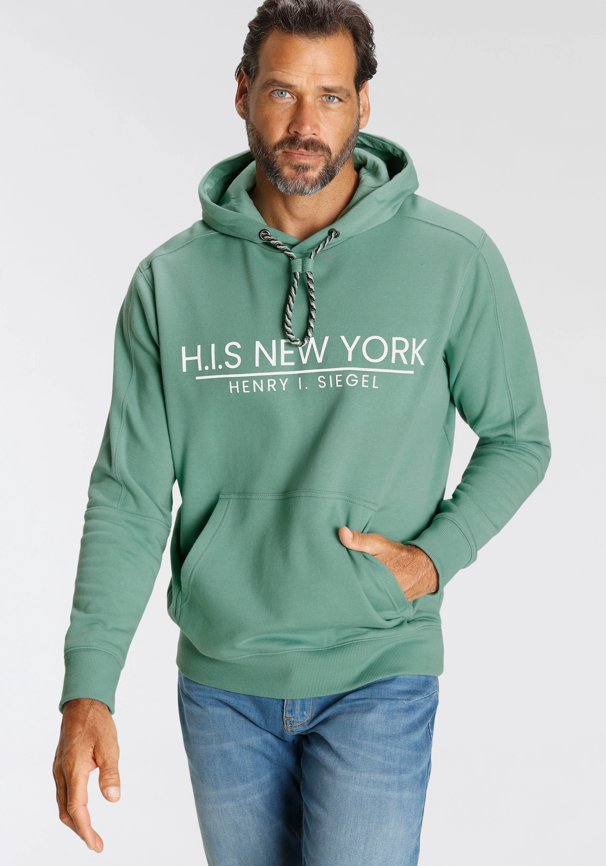 H.I.S Sweatshirt mit mehrfarbigem Kragen günstig online kaufen