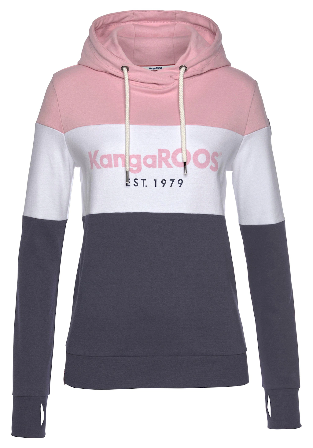 KangaROOS Hoodie mit Markennamen auf der Brust günstig online kaufen