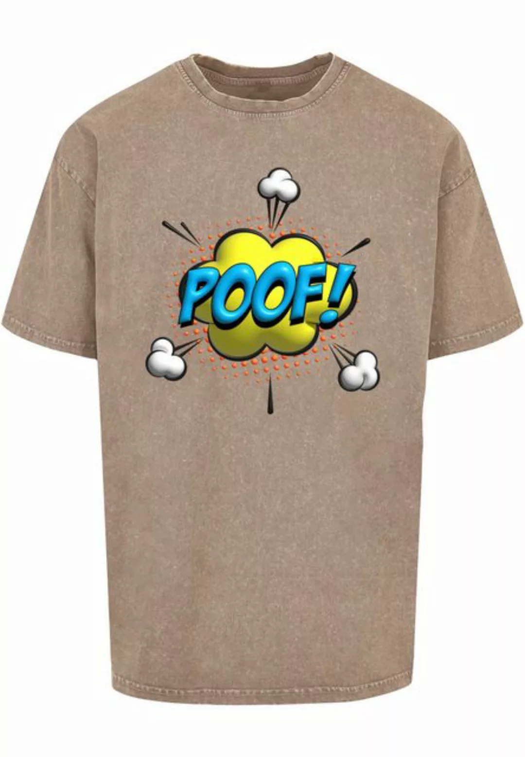 Merchcode T-Shirt Merchcode Herren POOF Comic Acid Washed Oversized Tee (1- günstig online kaufen