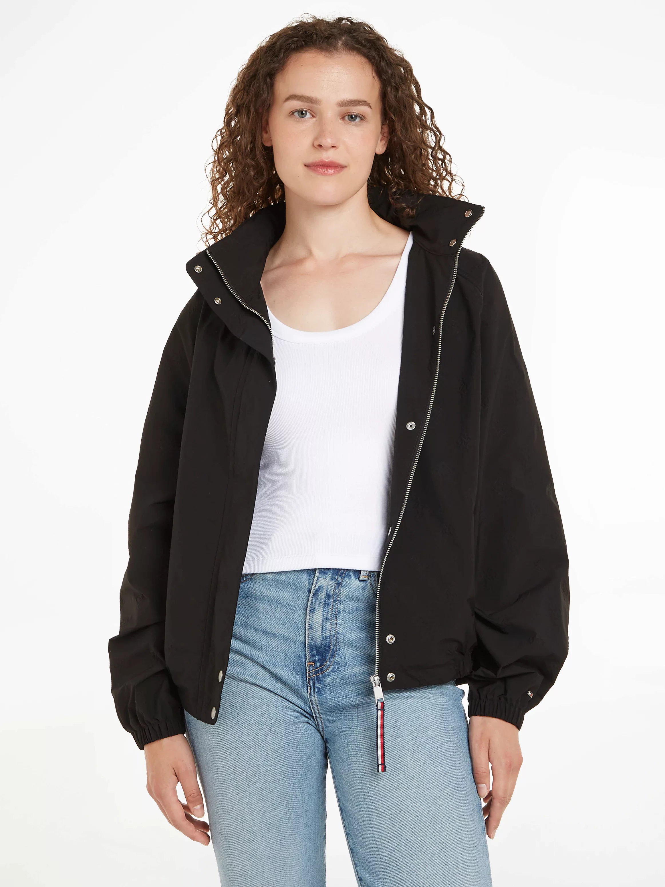 Tommy Hilfiger Kurzjacke "CMD NYLON SHORT REGATTA", mit Sturmriegel hinten günstig online kaufen