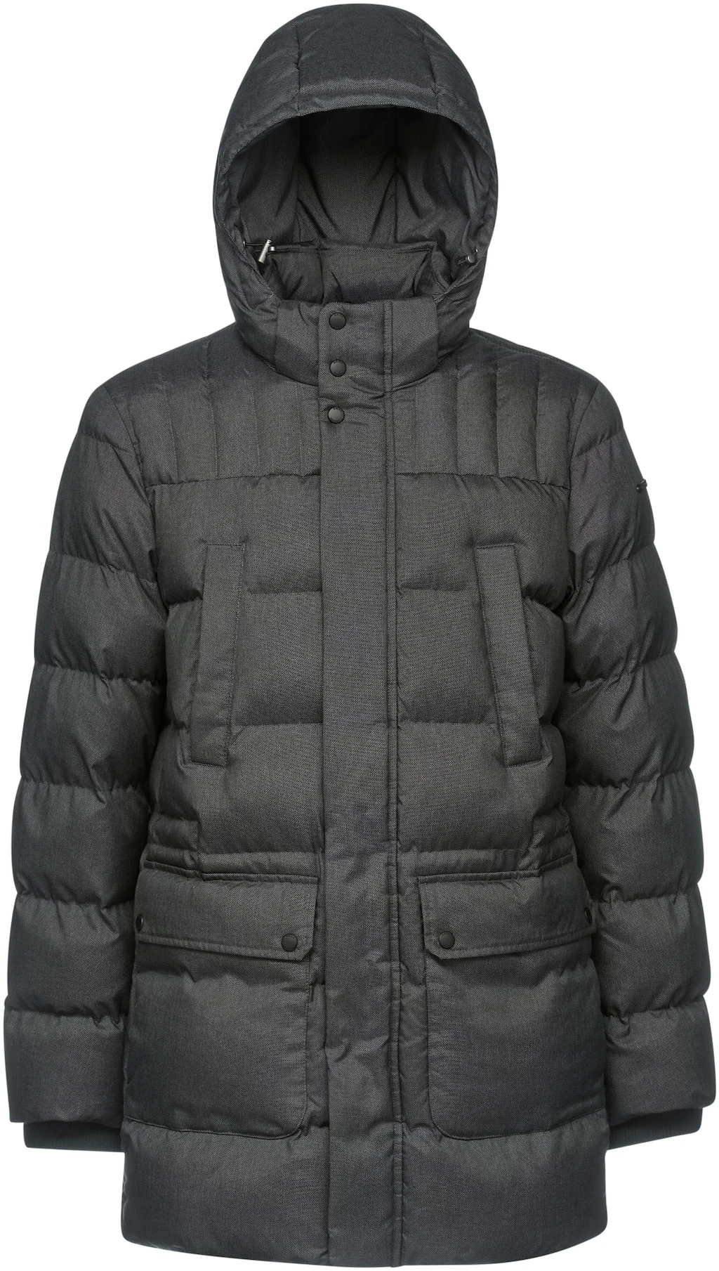 Geox Langjacke "SANFORD", mit Kapuze, in melierter Optik, 4 Taschen, Kapuze günstig online kaufen