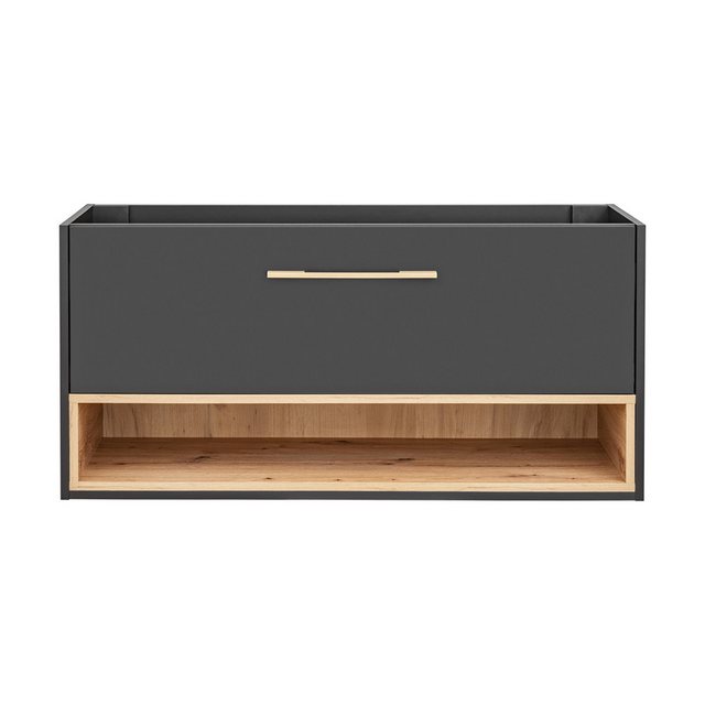 Waschtischunterschrank 120 cm BOLOGNA-56 in anthrazit mit Artisan Eiche Nb. günstig online kaufen