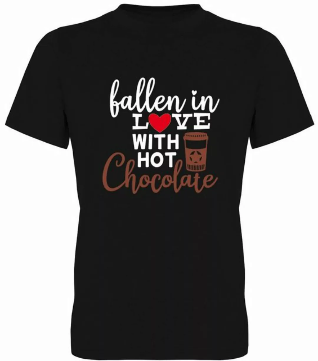 G-graphics T-Shirt Fallen in love with hot Chocolate Herren T-Shirt, mit Fr günstig online kaufen