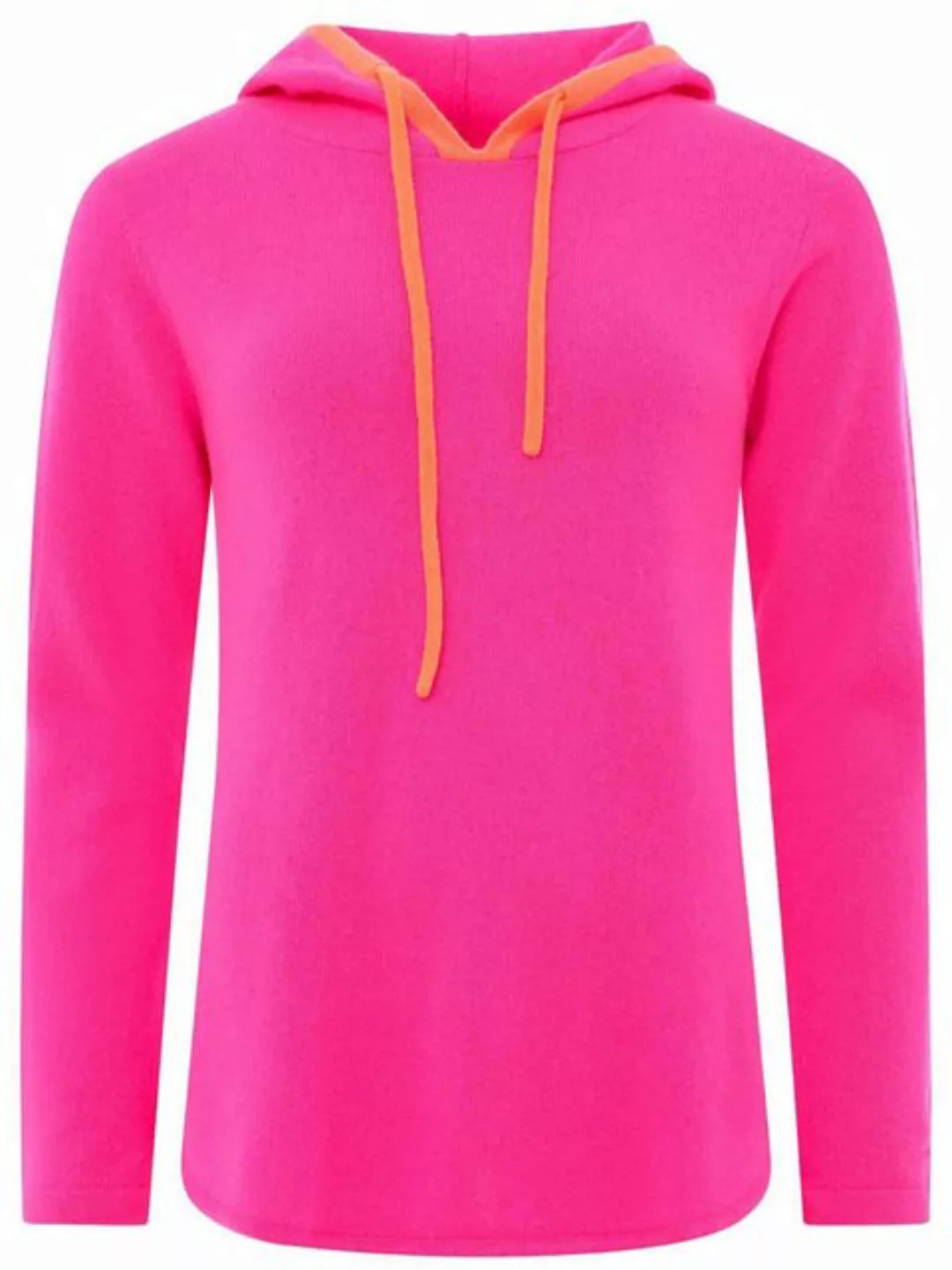 Zwillingsherz Strickpullover Kaschmir Hoodie Pink günstig online kaufen