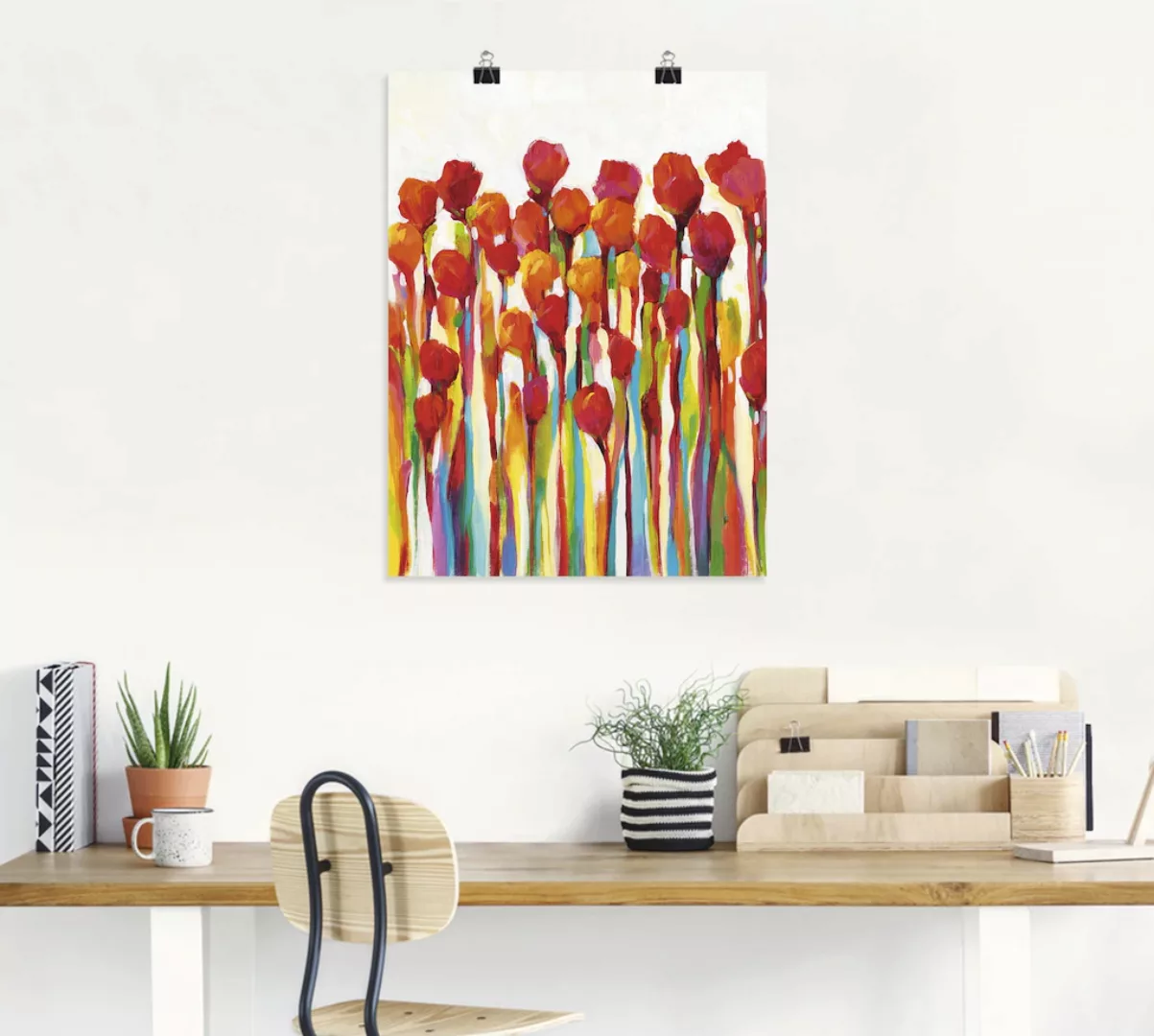 Artland Wandbild »Strotzen mit Farben I«, Blumenwiese, (1 St.) günstig online kaufen