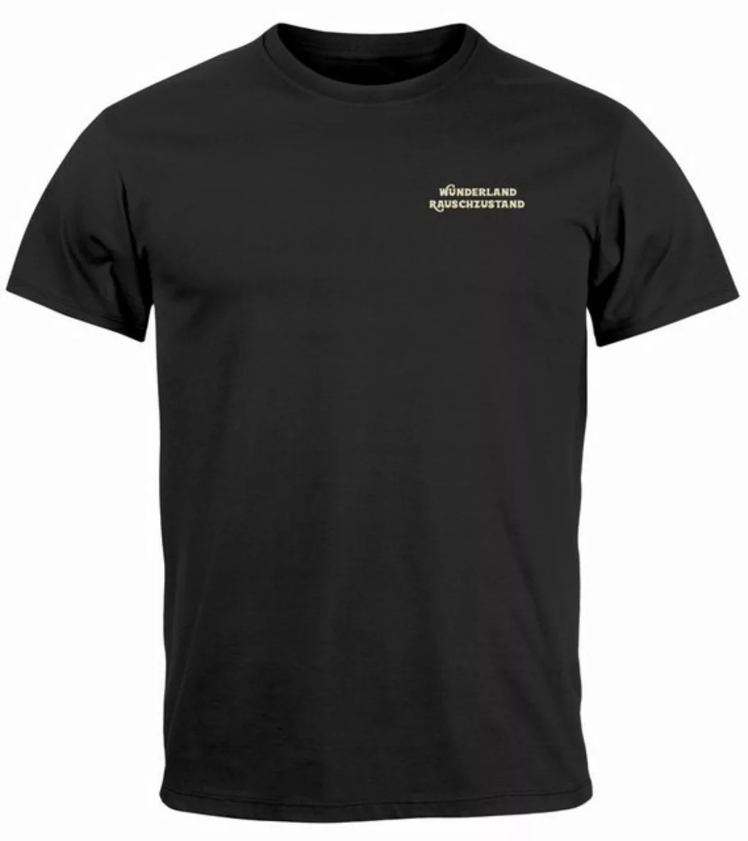 MoonWorks Print-Shirt Herren T-Shirt Wunderland Fun Motiv Printshirt Aufdru günstig online kaufen