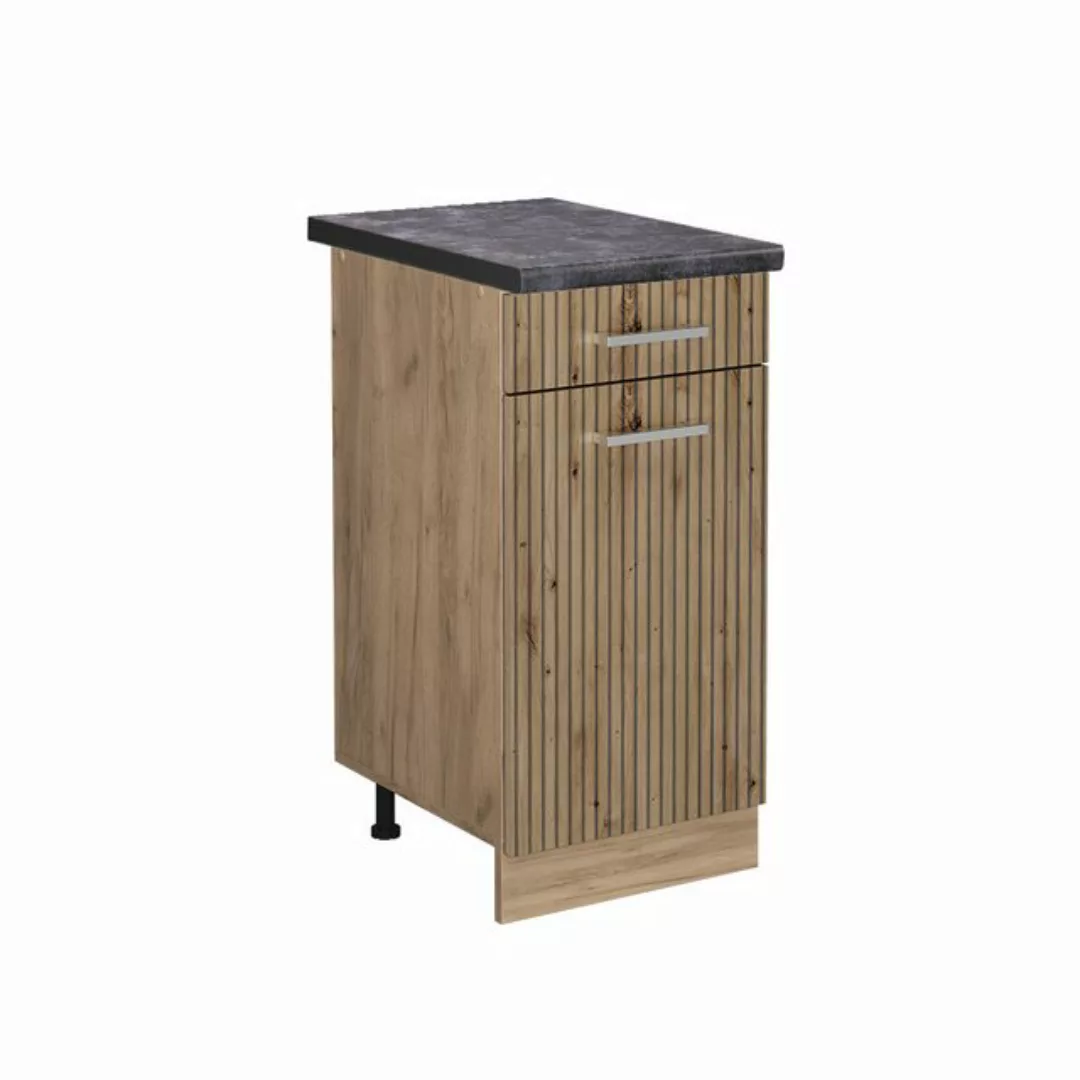 Vicco Unterschrank R-Line, Artisan-Eiche/Goldkraft Eiche, 40 cm, AP Anthraz günstig online kaufen