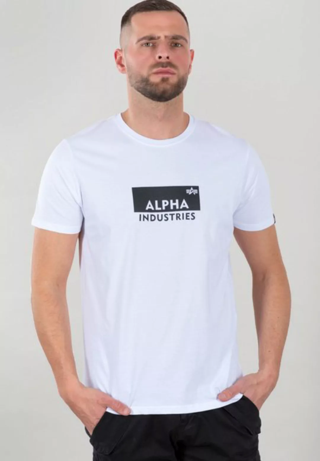 Alpha Industries T-Shirt Alpha Industries Men - T-Shirts Box Logo T-Shirt günstig online kaufen