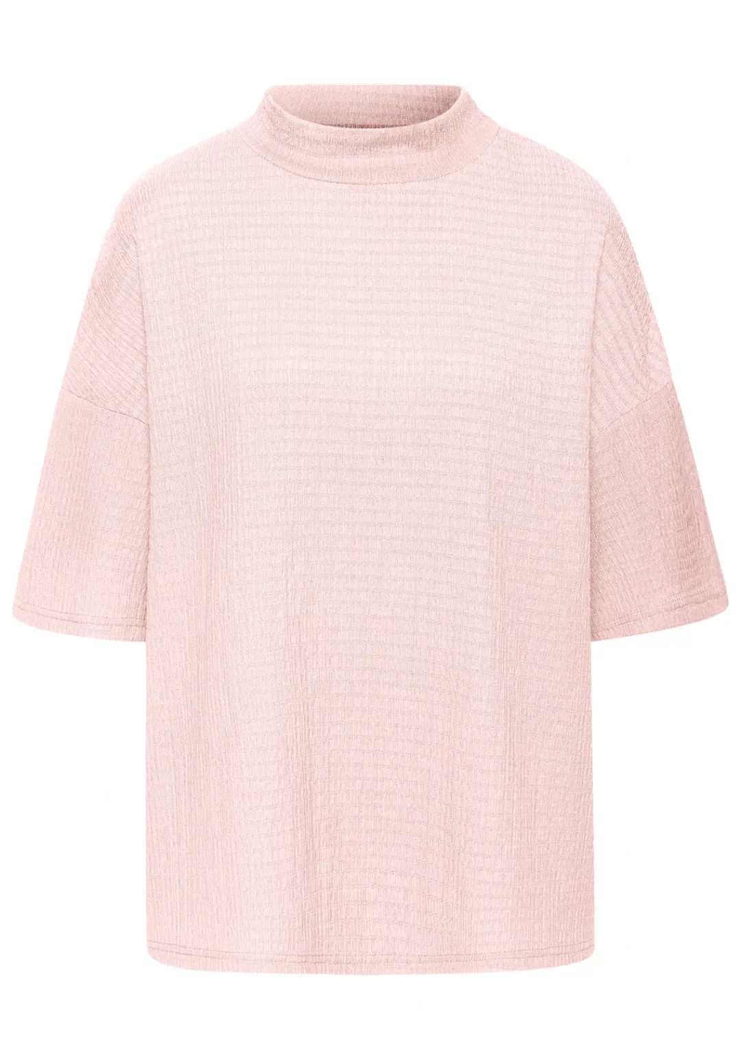 LASCANA Kurzarmshirt "mit Stehkragen", aus bügelfreier Crêpe-Qualität günstig online kaufen
